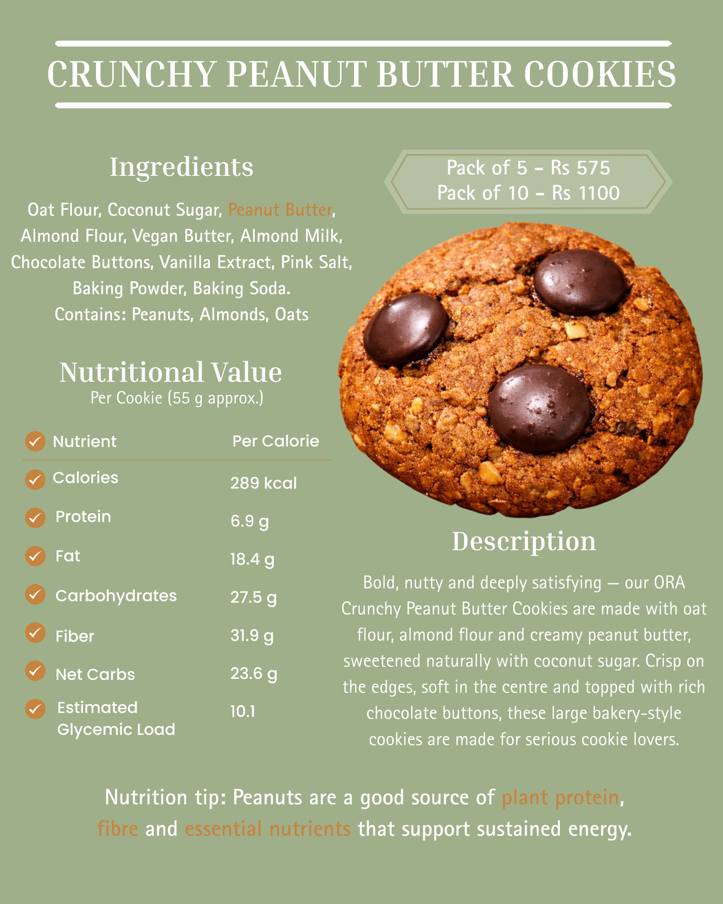 Crunchy Peanut Butter Cookies