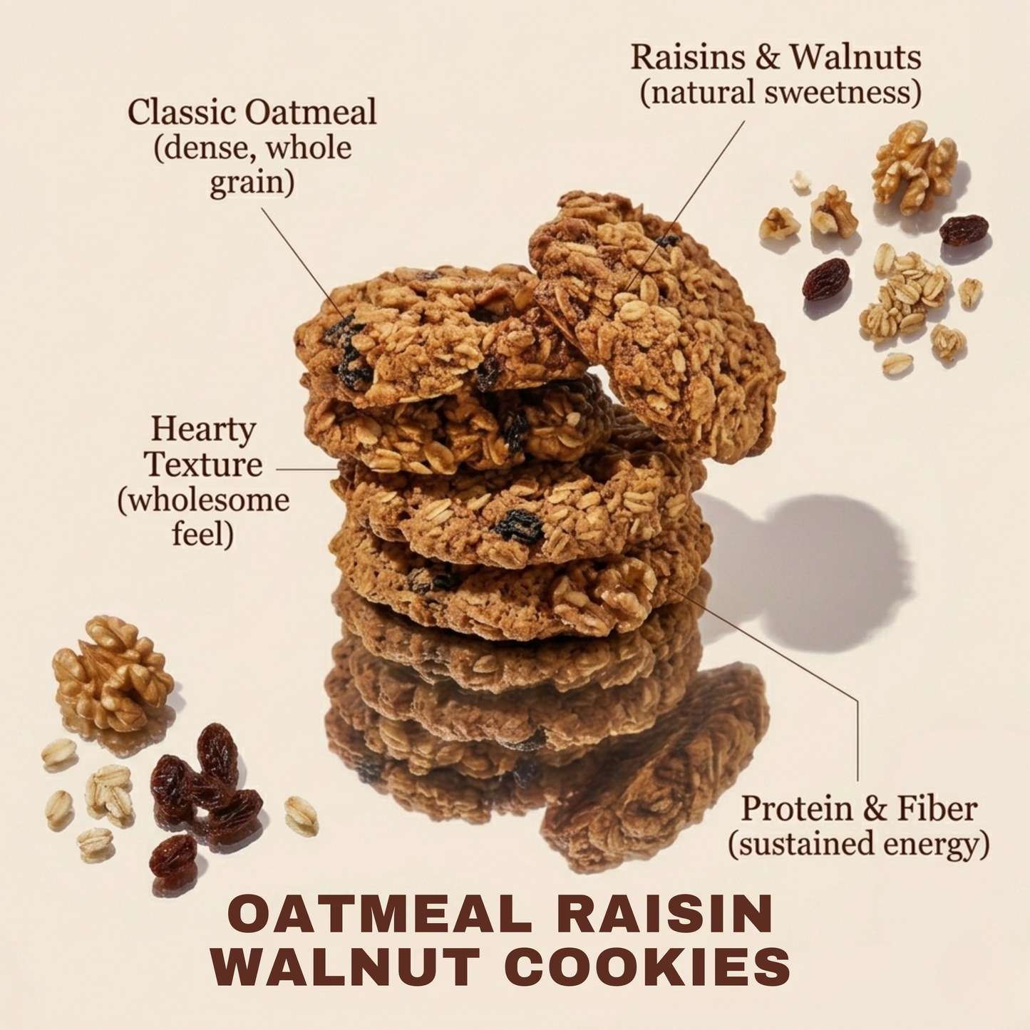 Oatmeal Raisin Walnut Cookies