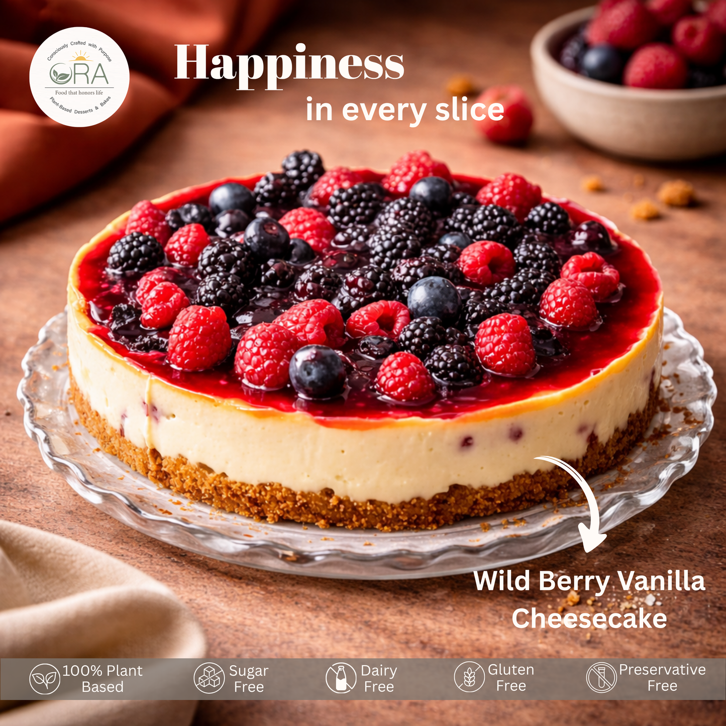 Wild Berry Vanilla Cheesecake