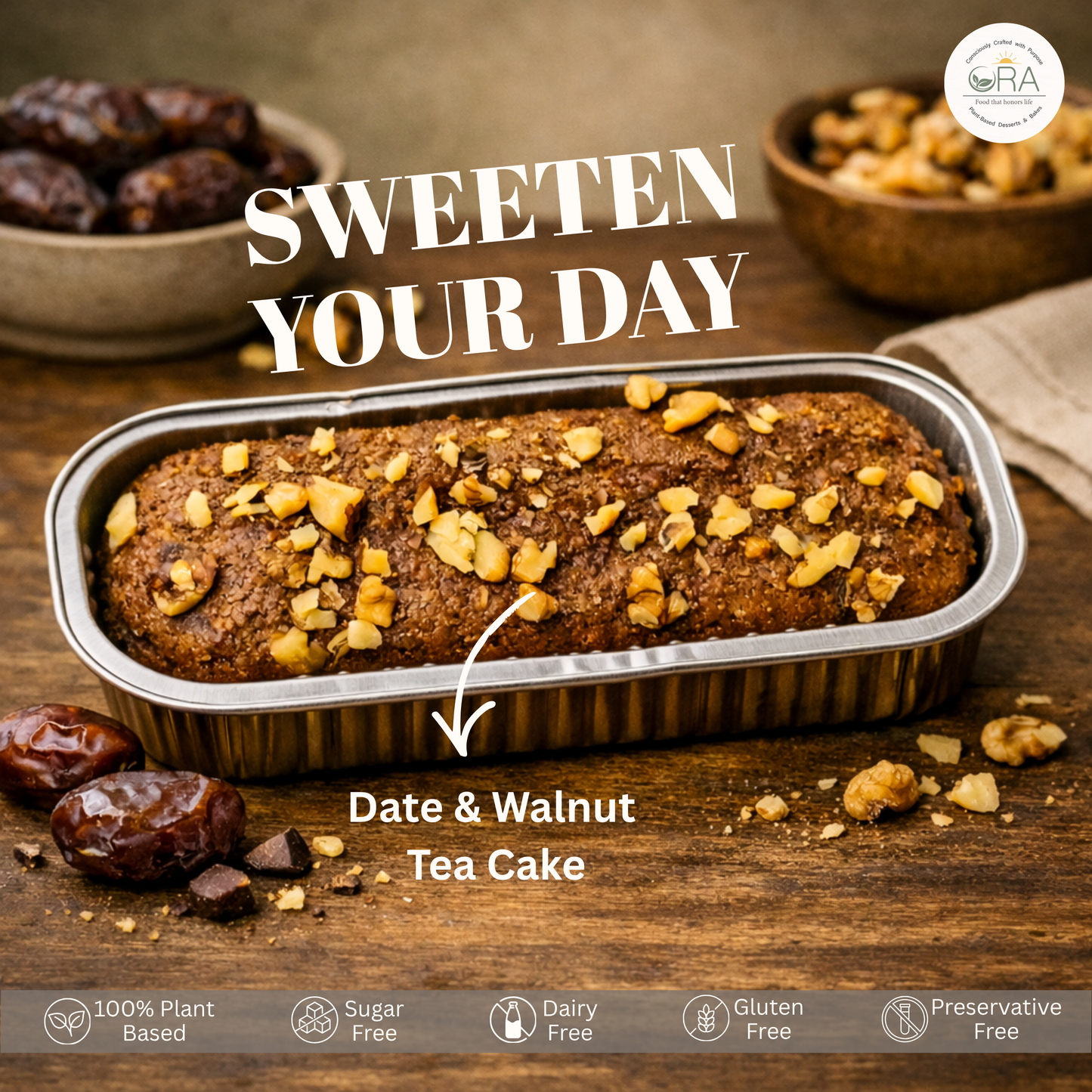 Date & Walnut Tea Cake