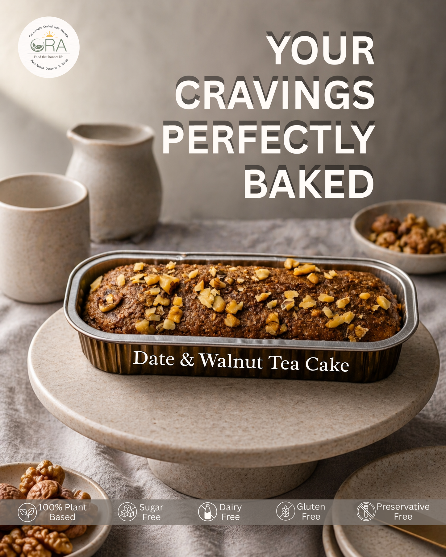 Date & Walnut Tea Cake