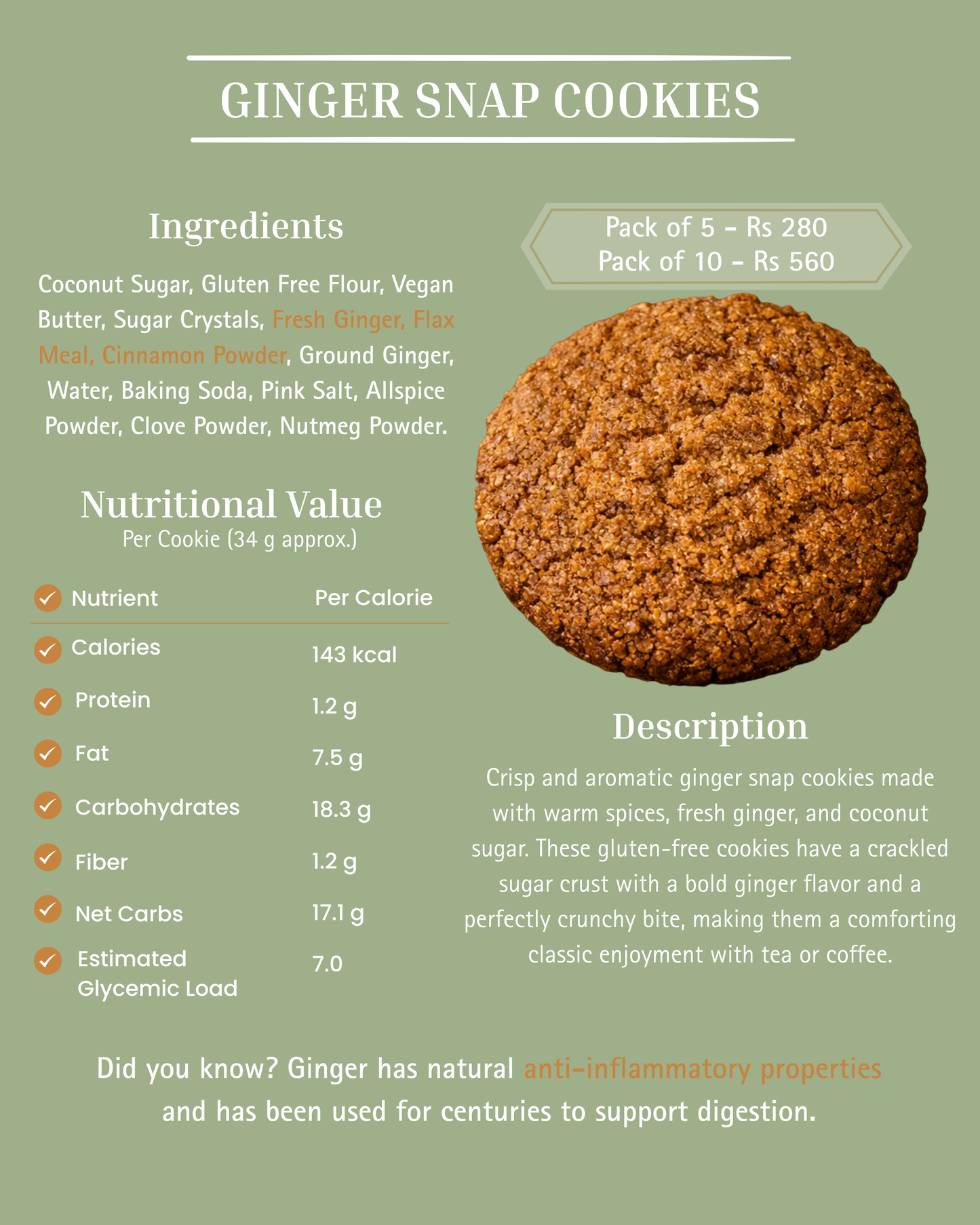 Ginger Snap Cookies