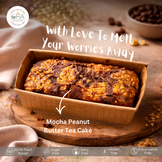 Mocha Peanut Butter Tea Cake