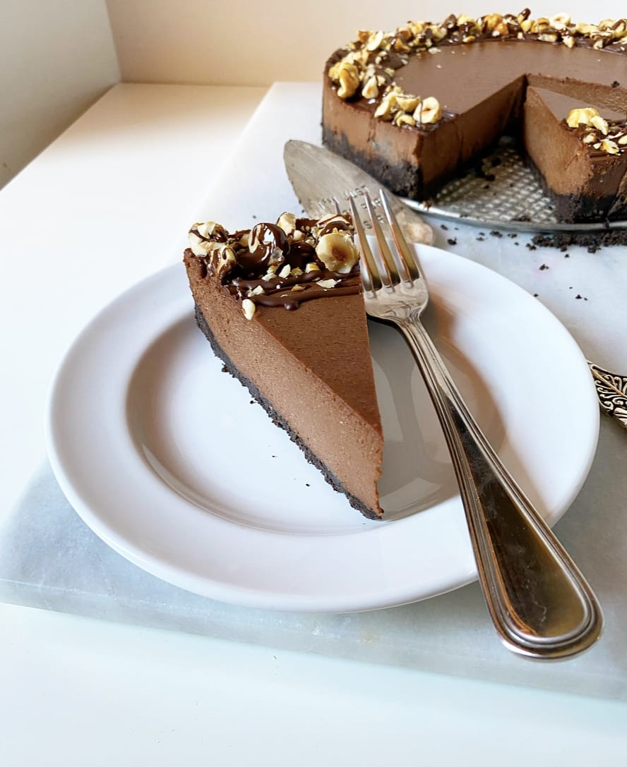 Dark Chocolate Hazelnut Cheesecake