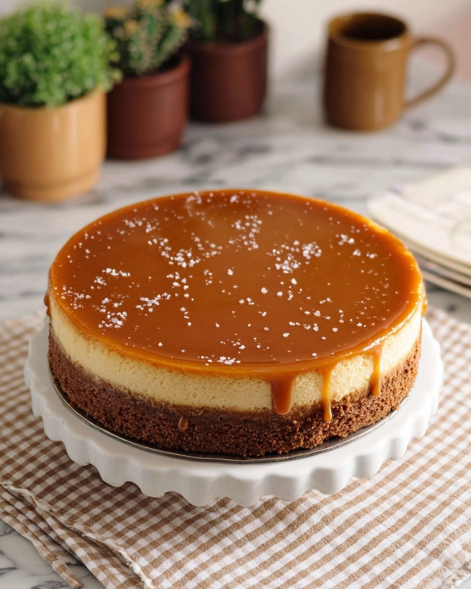 Salted Caramel Vanilla Cheesecake