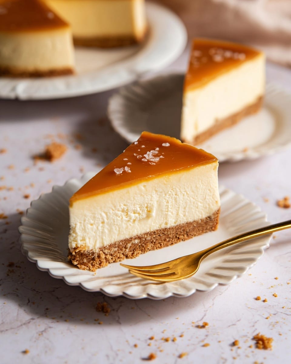 Salted Caramel Vanilla Cheesecake