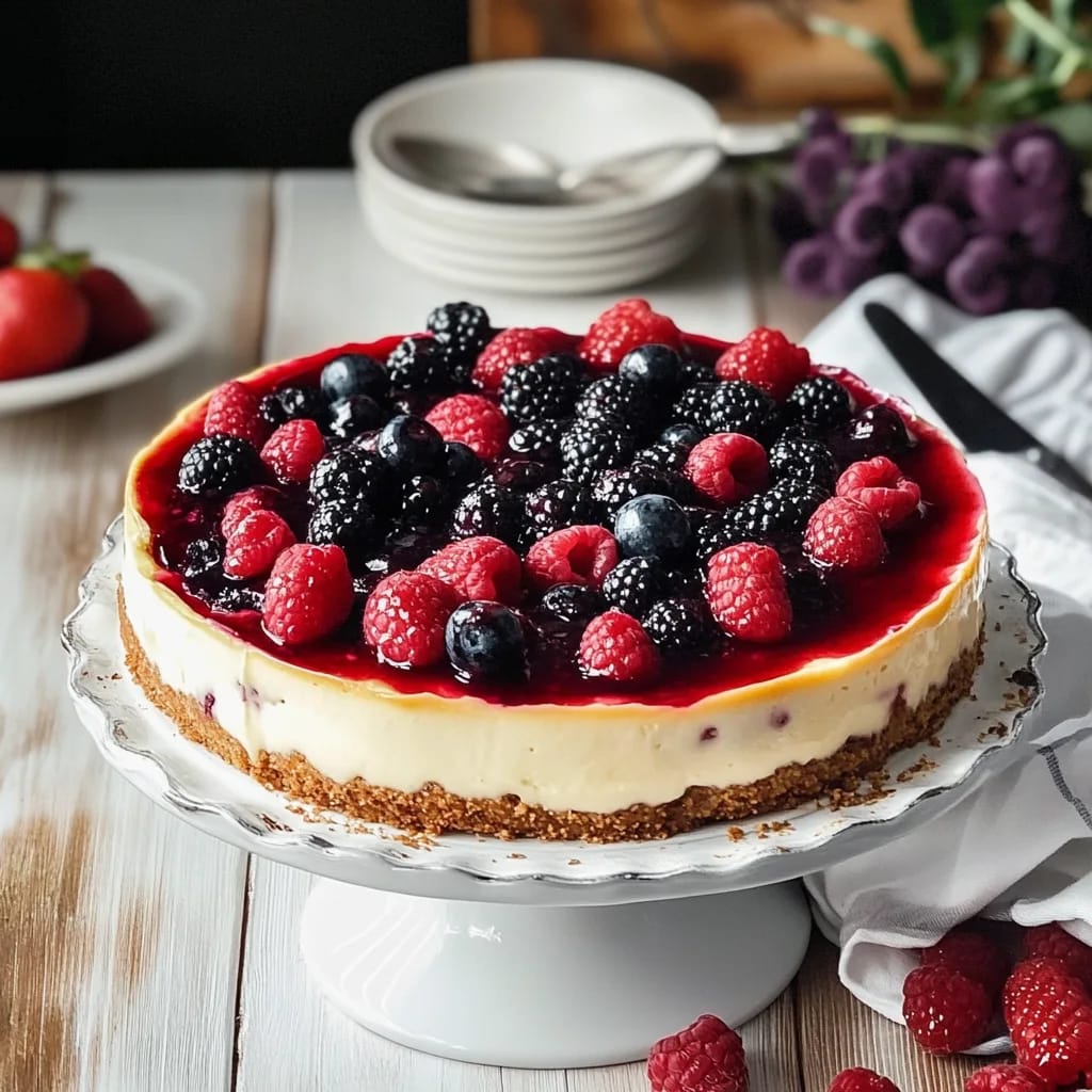 Wild Berry Vanilla Cheesecake